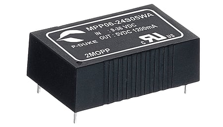 6W medical DC/DC converter, input 36...75V, output 15V/0.4A