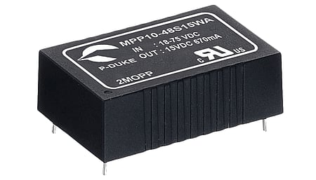 Convertisseur DC/DC médical 10W, entrée 9...36V, sortie 24V/0.416A