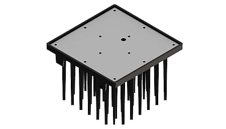 Square Pin Fin LED cooler in 2x2MX format