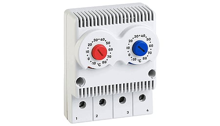 Twin thermostat NC/NO (normally closed/open)