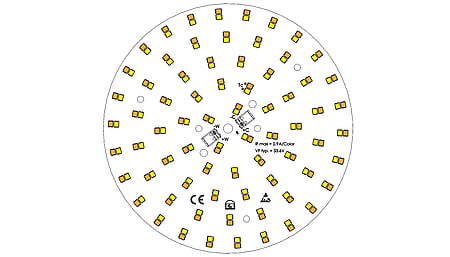 Module LED ø134mm / TW / 3000K &amp; 4000K / CRI >90 / 144LED