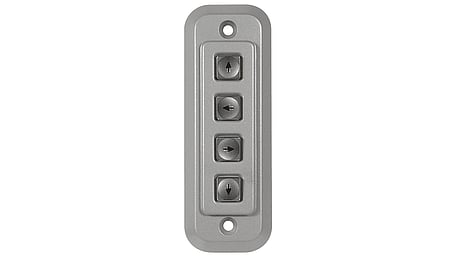 Clavier avec boîtier métallique, 4 touches, touches de navigation