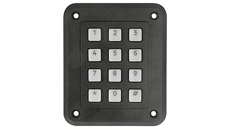 Clavier avec boîtier en plastique, 12 touches, disposition téléphone, IP54