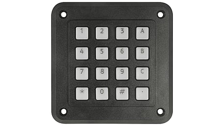 Clavier avec boîtier plastique, 16 touches, disposition téléphone