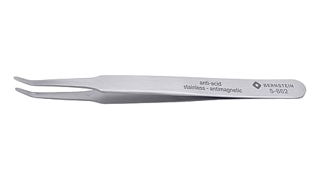SMD tweezers 125mm shape 2ac stainless steel angle 30°
