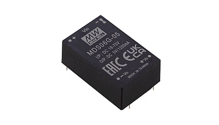 6W medizinischer DC/DC-Wandler, Eingang 18...75V, Ausgang 15V/0.4A