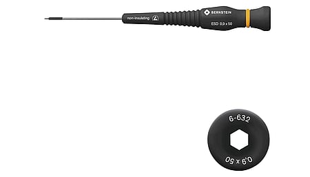 ESD pin wrench hexagon 0.9 mm