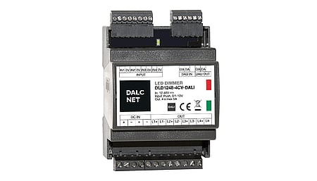 4 Kanal DALI LED Dimmer, Konstantspannung 12-48VDC