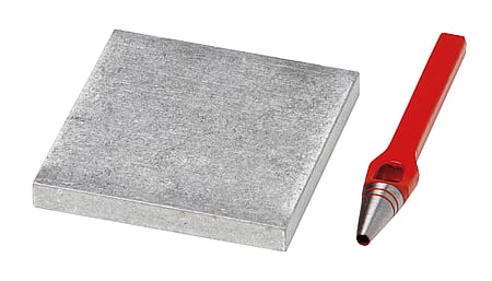 Punch with aluminum plate