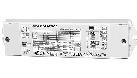 15W DALI DT8, Tunable white, Konstantstrom LED Treiber 100-700mA