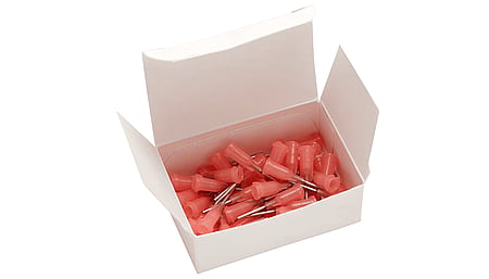 Dosing needle, stainless steel needle with plastic body, gauge: 18 (50 pieces)