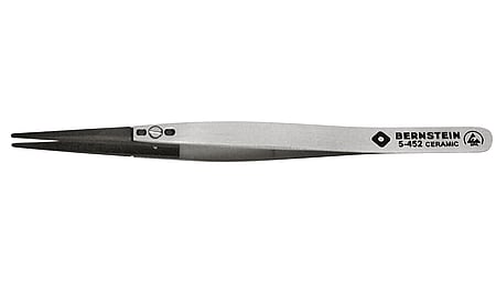 ESD Keramik Pinzette mit auswechselbaren Spitzen 2,0mm breit, ableitfähig