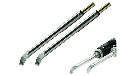 PTC rework tweezer soldering cartridges, curved blade, (WxL) 3.5 x 16.5 mm, 700 series