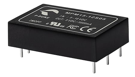 Convertisseur DC/DC médical 15W, entrée 9...18V, sortie 24V/0.625A