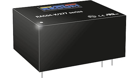 4W AC/DC power supply unit, PCB mounting, 24V/167mA
