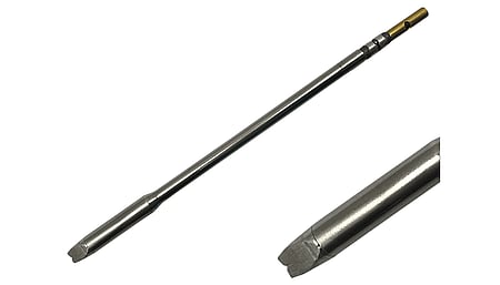 High-performance soldering cartridge with V-notch, 800 series