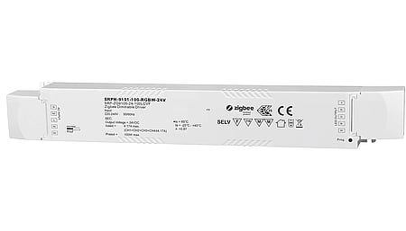 100W ZIGBEE 3.0, RGBW, 24Vdc Konstantspannung LED Treiber