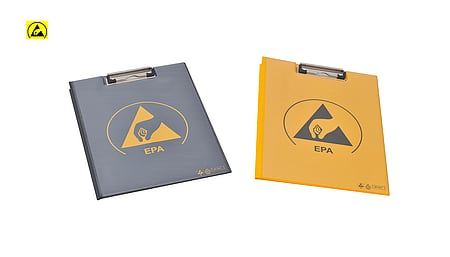 ESD clipboard PVC IDP-STAT, 245 x 315 x 0.35 mm, DIN A4