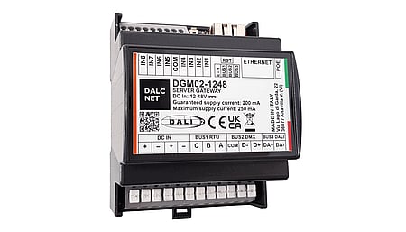Server Gateway, 12-48VDC, DALI, DMX, MODBUS