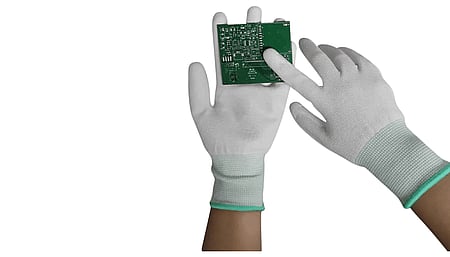 ESD antistatic gloves without reinforcement, nylon