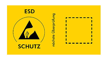 ESD verification symbol in two versions