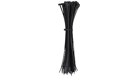 Cable ties, 23 KG tensile strength, 29cm, black, 100 pcs.