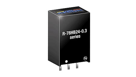7.2W DC/DC converter, input 36...72V, output 24V/300mA, SIP3