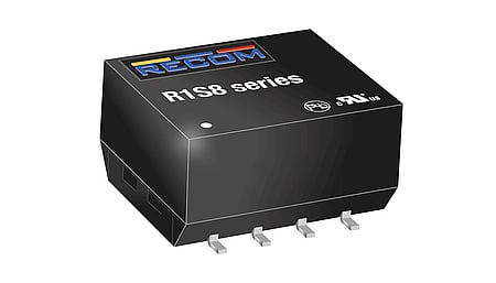 1W DC/DC converter, input 5V +/-10%, output 5V/200mA, SMD