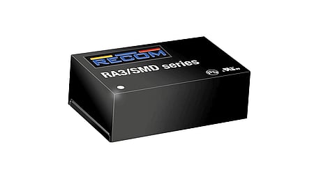 3W DC/DC converter, input 24V +/-10%, output +20V/+75mA / -5V/-300mA, SMD