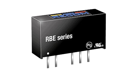 1W DC/DC converter, input 5V +/-10%, output 5V/200mA, SIP7