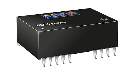 3W Convertisseurs DC/DC, entrée 4.5...9V, sortie 5V/600mA, DIP24 SMD
