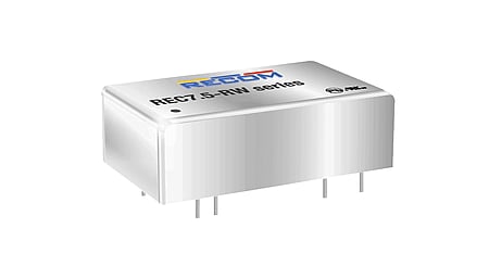 7.5W DC/DC converter, input 18...36V, output +-15V/+-250mA, DIP24