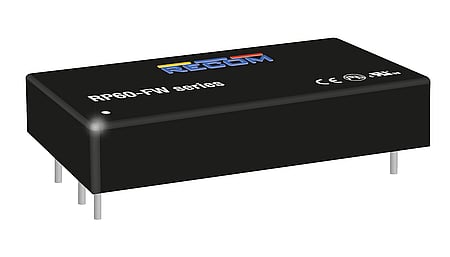 Convertisseur DC/DC 60W, entrée 9...36V, sortie 10.8...13.2V/5000mA, 2 "x1