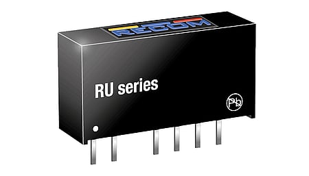 1W DC/DC converter, input 5V, output 5V/100mA, SIP7
