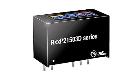 2W DC/DC Wandler, Eingang 24V +/-10%, Ausgang +15V/+66mA / -3V/-333mA, SIP7