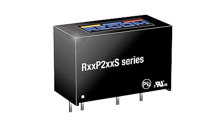 2W DC/DC converter, input 24V +/-10%, output 12V/167mA, SIP7