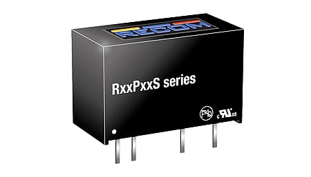 1W DC/DC converter, input 5V +/-10%, output 5V/200mA, SIP7