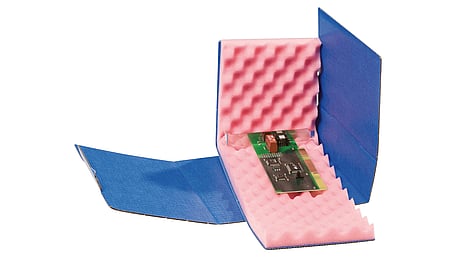 ESD Safeshield shipping box with 20 mm profile foam
