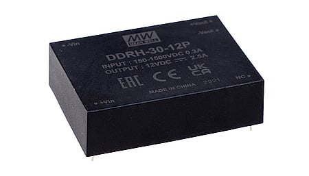 30W DC/DC converter, input 150...1500Vdc, output 12V/2.5A