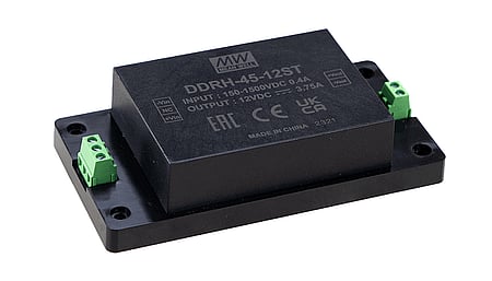 45W DC/DC converter, input 150...1500Vdc, output 12V/3.75A