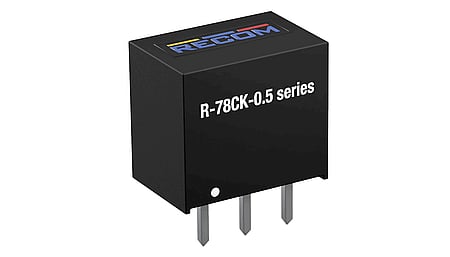 0.5A régulateur à découpage, entrée 6.5 ...40V sortie variable3%V/500mA, SIP3