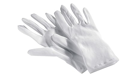 Perlon protective gloves in various sizes