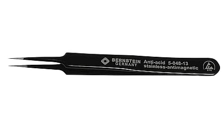 ESD SMD tweezers 110mm shape 5 stainless steel, very pointed
