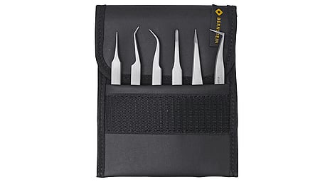 SMD tweezers set 6 pcs (incl. bag)
