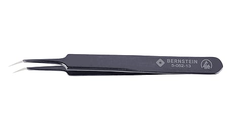 ESD SMD tweezers 110 mm shape 5b stainless steel angle 30° dissipative