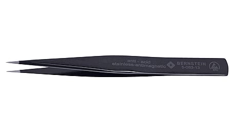ESD SMD universal tweezers 140mm solid shape MM, dissipative
