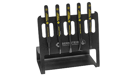 ESD plastic precision tweezers set VARIO 5 pcs.