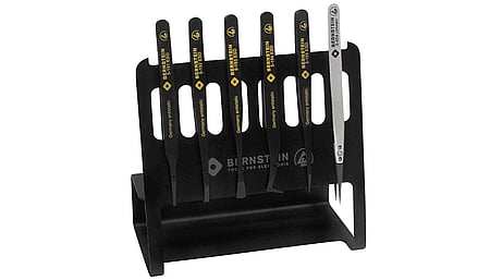 ESD plastic precision tweezers set VARIO 6 pcs.