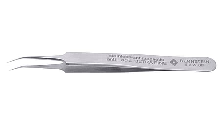 SMD tweezers ULTRA FINE 110mm shape 5b stainless steel angle 30° very sharp