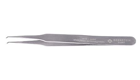 SMD tweezers 120mm shape 12 stainless steel angle 45°